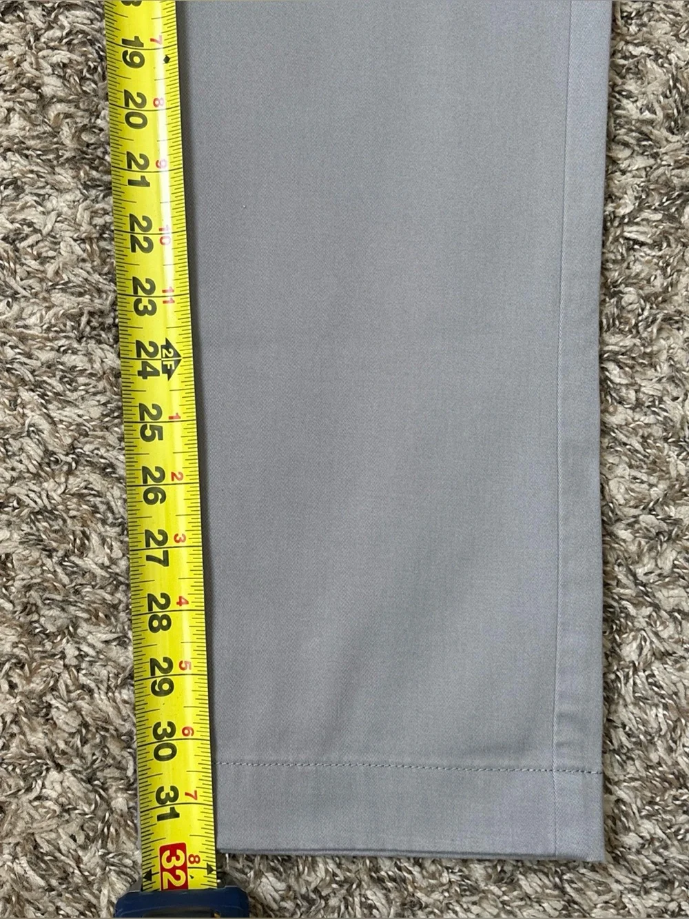 J. Crew Flex Men's Straight Fit Chino Pants, Gray 30x32, NWT